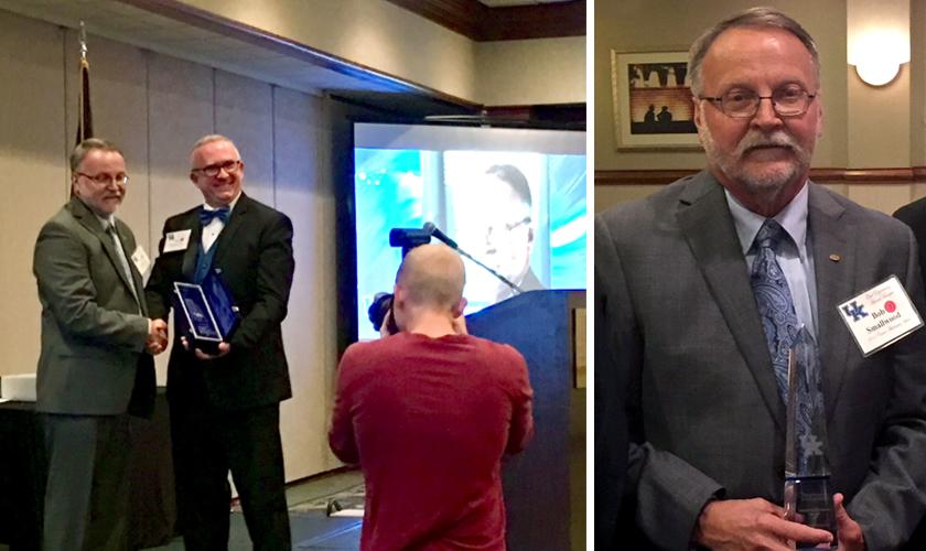 Bob Smallwood receives his 2018 UK Civil Engineering Achievement Award.