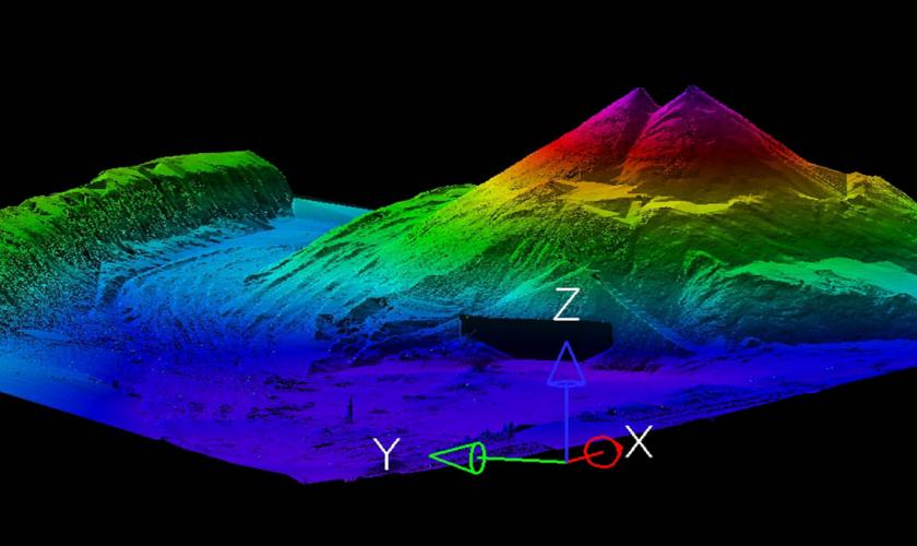 Stationary Terrestrial LiDAR Scan, Coal Stockpile